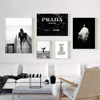Poster Fashion Surf Woman Letter Nordic Wall Pop Art Canvas Painting Black White Vogue Picture Prints Living Room For Home Decor
Poster Fashion Surf Woman Letter Nordic Wall Pop Art Canvas Painting Black White Vogue Picture Prints Living Room For Home Decor