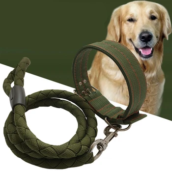 Fashion US Tactical Military Adjustable Dog Training Collar Nylon Leash Metal Buckle Dog Collar Leash Pet Supplies
Fashion US Tactical Military Adjustable Dog Training Collar Nylon Leash Metal Buckle Dog Collar Leash Pet Supplies