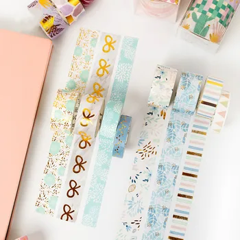 4Rolls/Pack Foil Washi Tape Diy Decoration Scrapbooking Planner Bowknot Masking Tape Adhesive Tape Label Sticker Stationery Tool
4Rolls/Pack Foil Washi Tape Diy Decoration Scrapbooking Planner Bowknot Masking Tape Adhesive Tape Label Sticker Stationery Tool