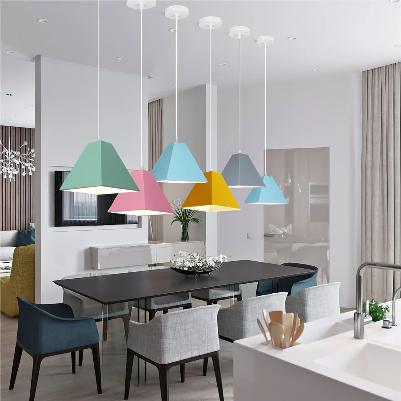 Geometric Style E27 Hanging Light Minimalist Color Macaron LED Pendant Lamp Postmodern Restaurant Coffee Bar Home Decor Lamps
Geometric Style E27 Hanging Light Minimalist Color Macaron LED Pendant Lamp Postmodern Restaurant Coffee Bar Home Decor Lamps
