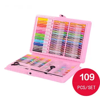 10 Set/109pcs art sets, Children's art, painting, painting and pen suit for pupils in water color pen,Rulers, Scissors, Eraser
10 Set/109pcs art sets, Children's art, painting, painting and pen suit for pupils in water color pen,Rulers, Scissors, Eraser