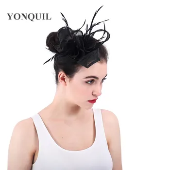 New hoops black wedding headwear women ladies mariage fascinator hair pin yarn feather headdress with hair pin elegant ladies
New hoops black wedding headwear women ladies mariage fascinator hair pin yarn feather headdress with hair pin elegant ladies