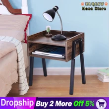 2019 ホットリビングルームエンドテーブルクリエイティブティーテーブルヴィンテージナイトコーヒーテーブルクリエイティブ家具エンドテーブル多機(China)