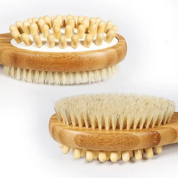 2-in-1 Body Brush Sided Natural Bristles Body Brush Scrubber Long Handle Wooden Bath Massage Brushes
2-in-1 Body Brush Sided Natural Bristles Body Brush Scrubber Long Handle Wooden Bath Massage Brushes