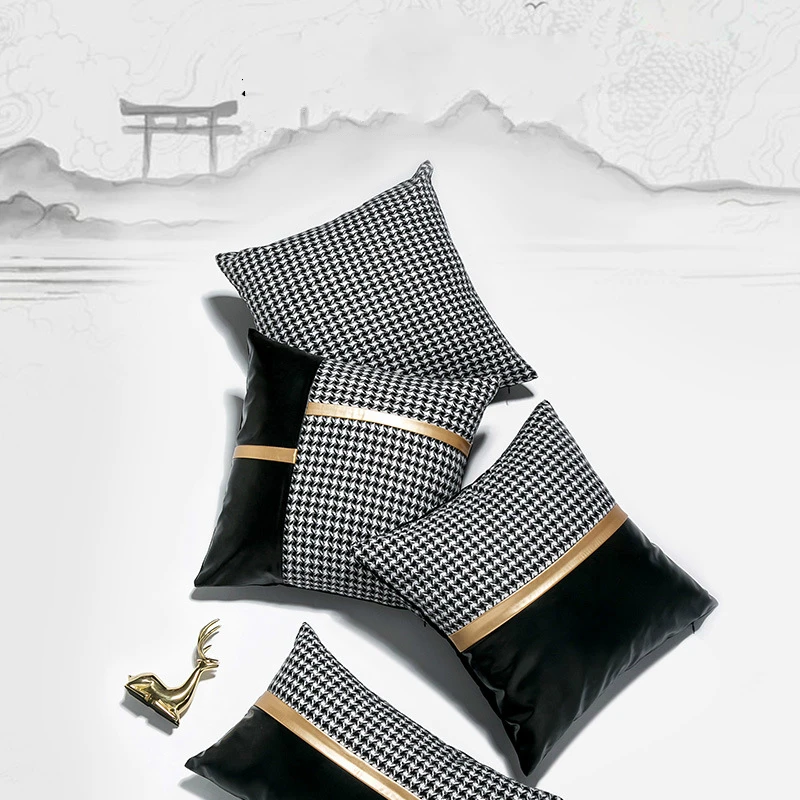 Simple Black White Plaid Pillow Case On Sale Comfortable Throw Lumbar Pillow Cover Cushion Cover For Sofa Chair Bed Car Decor
Simple Black White Plaid Pillow Case On Sale Comfortable Throw Lumbar Pillow Cover Cushion Cover For Sofa Chair Bed Car Decor