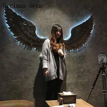 Bird wings wall light Internet cafe bar hanging stereo creative industrial wind retro iron decor Postage free
Bird wings wall light Internet cafe bar hanging stereo creative industrial wind retro iron decor Postage free