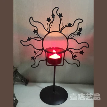 Beautiful European Abstract Sun Star Pattern Candlestick Iron Ornament Table Decoration
Beautiful European Abstract Sun Star Pattern Candlestick Iron Ornament Table Decoration
