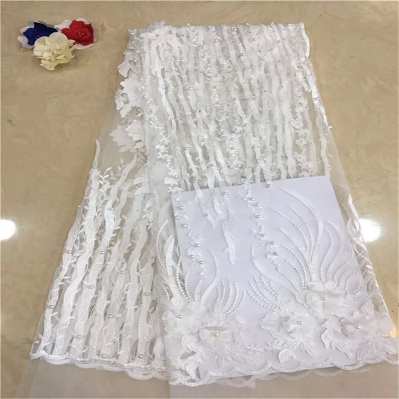 Nigerian Wedding Lace 2018 New Design White 3D Flowers African French Net Mesh Beaded Lace Fabric High Quality For Dresses
Nigerian Wedding Lace 2018 New Design White 3D Flowers African French Net Mesh Beaded Lace Fabric High Quality For Dresses