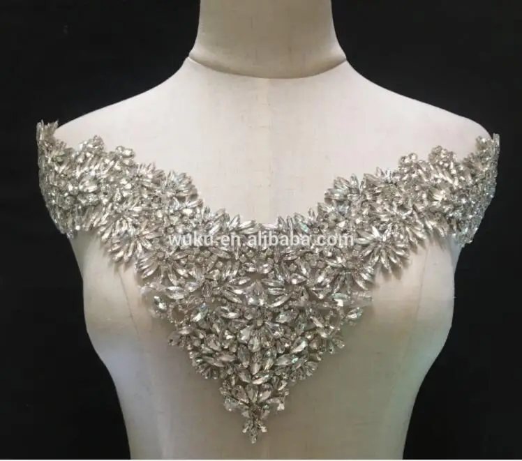 bling bling DIY wedding dress wuku decorative shoulder collar appliqeu patch
bling bling DIY wedding dress wuku decorative shoulder collar appliqeu patch