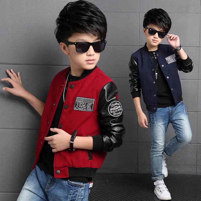 The New Boy In The Spring Autumn Winter Child's Coat Jacket Sweater Boy Casual Leather Coat 5-12 Ages Navy Blue and Red Color
The New Boy In The Spring Autumn Winter Child's Coat Jacket Sweater Boy Casual Leather Coat 5-12 Ages Navy Blue and Red Color