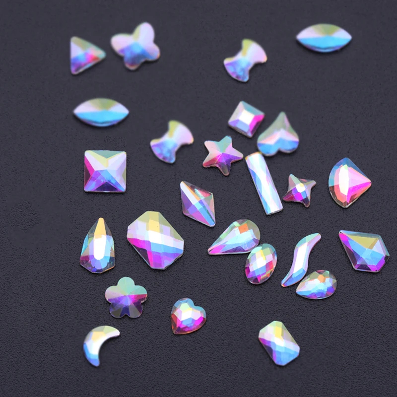 5Pcs/Pack Holographic Nail Rhinestones Flat Bottom Star Moon Mixed Pattern 3D Nail Art Decorations Charms DIY Design
5Pcs/Pack Holographic Nail Rhinestones Flat Bottom Star Moon Mixed Pattern 3D Nail Art Decorations Charms DIY Design