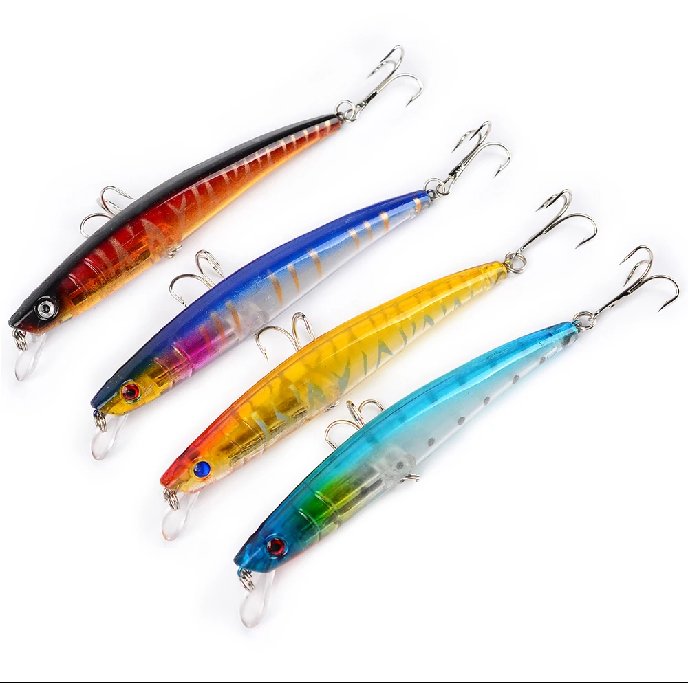 HiUmi 4PC Top Quality Fishing Lures 11.5cm 11g Minnow Bass Baits 4 Color 4# Hook Fishing Tackle
HiUmi 4PC Top Quality Fishing Lures 11.5cm 11g Minnow Bass Baits 4 Color 4# Hook Fishing Tackle