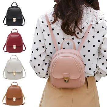 Female Bag Pu Leather Solid Zipper Women Backpack 5 Colors Holidays Travel Shoulder Bag Mini Backpack for Teenagers Girls
Female Bag Pu Leather Solid Zipper Women Backpack 5 Colors Holidays Travel Shoulder Bag Mini Backpack for Teenagers Girls