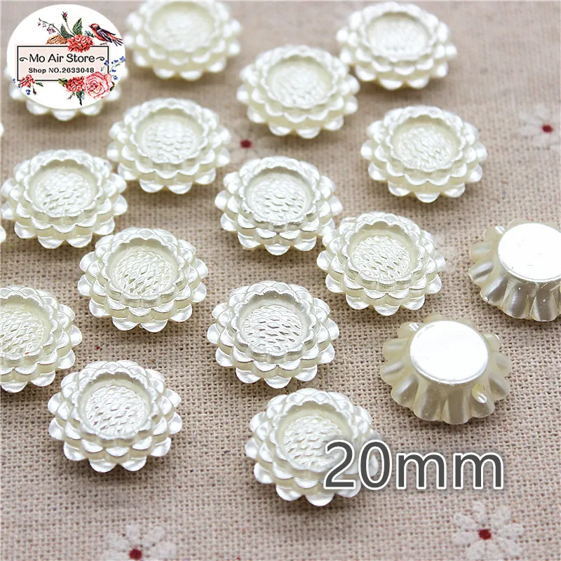 20pcs/lot Ivory sunflower ABS Resin Flatback Simulated pearl Beads Jewelry Crafts Decoration no hole
20pcs/lot Ivory sunflower ABS Resin Flatback Simulated pearl Beads Jewelry Crafts Decoration no hole
