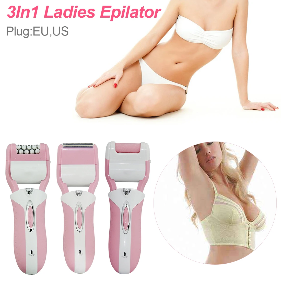 Three-in-one multi-function female hair clipper rechargeable foot grinding device female body facial hair removal electric hair
Three-in-one multi-function female hair clipper rechargeable foot grinding device female body facial hair removal electric hair
