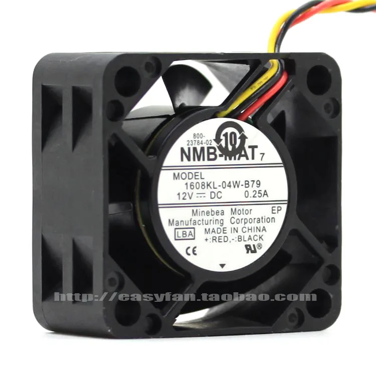 NMB-MAT 1608KL-04W-B79 LBA DC 12V 0.25A 40x40x20 мм вентилятор охлаждения сервера
NMB-MAT 1608KL-04W-B79 LBA DC 12V 0.25A 40x40x20 мм вентилятор охлаждения сервера