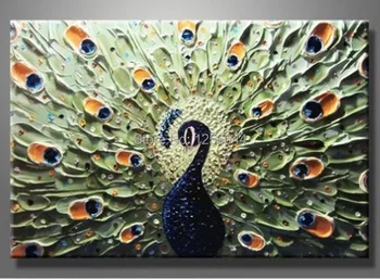 Free shipping flower knife Oil Painting Peacock High quality 100% hand painted home decor wall art on canvas framed art
Free shipping flower knife Oil Painting Peacock High quality 100% hand painted home decor wall art on canvas framed art