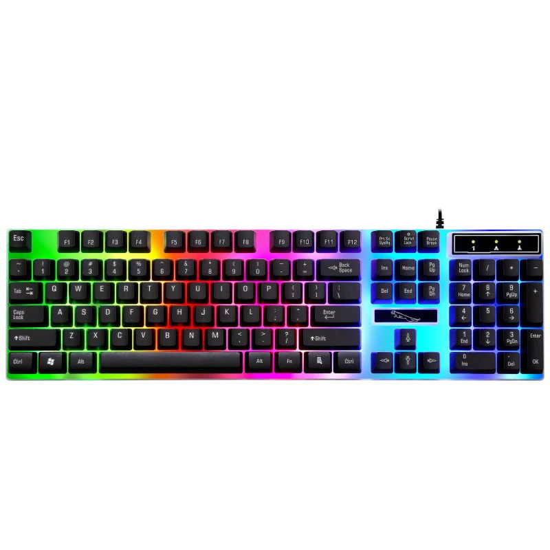 Wired Gaming Keyboard Mechanical Feeling Backlit Keyboards USB 104 Keycaps Russian Keyboard Computer Game Keyboards Wired
Wired Gaming Keyboard Mechanical Feeling Backlit Keyboards USB 104 Keycaps Russian Keyboard Computer Game Keyboards Wired