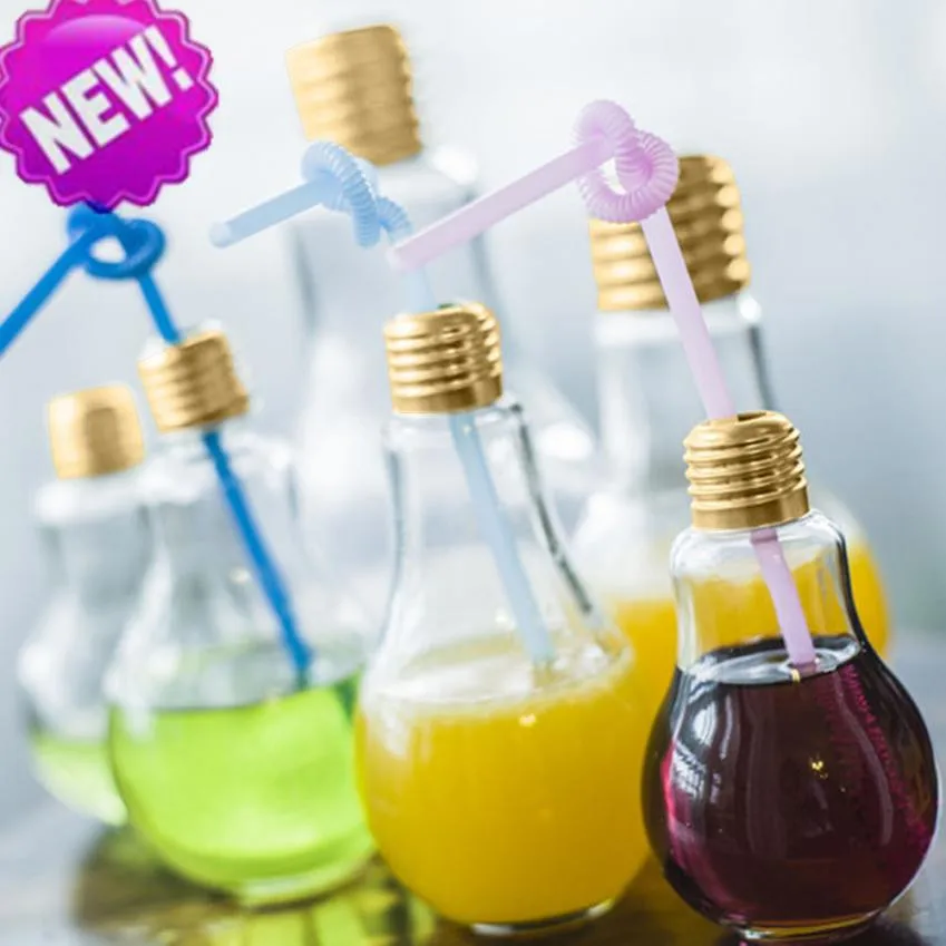 2018 New Summer Bulb Water Bottle Cute Brief Fashion Cute Milk Juice Light Bulbs Leak-proof light lamp Creative Juice Tea Drink
2018 New Summer Bulb Water Bottle Cute Brief Fashion Cute Milk Juice Light Bulbs Leak-proof light lamp Creative Juice Tea Drink