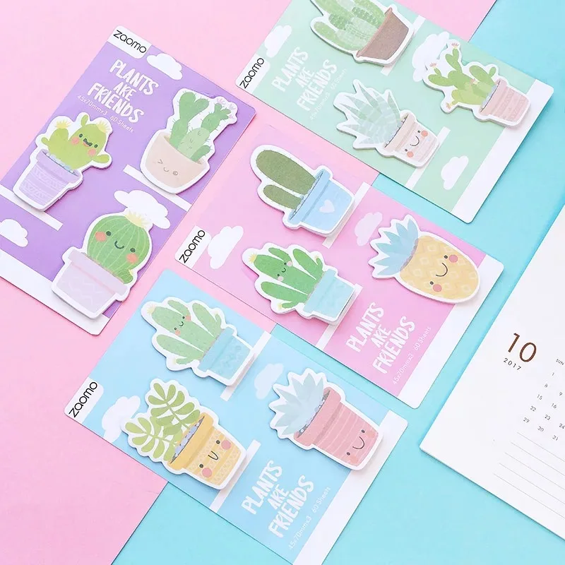 Kawaii Stationery Cactus Sticky Notes Cute Memo Pad Mini Page Flags Notepad Office Decoration School Supplies
Kawaii Stationery Cactus Sticky Notes Cute Memo Pad Mini Page Flags Notepad Office Decoration School Supplies