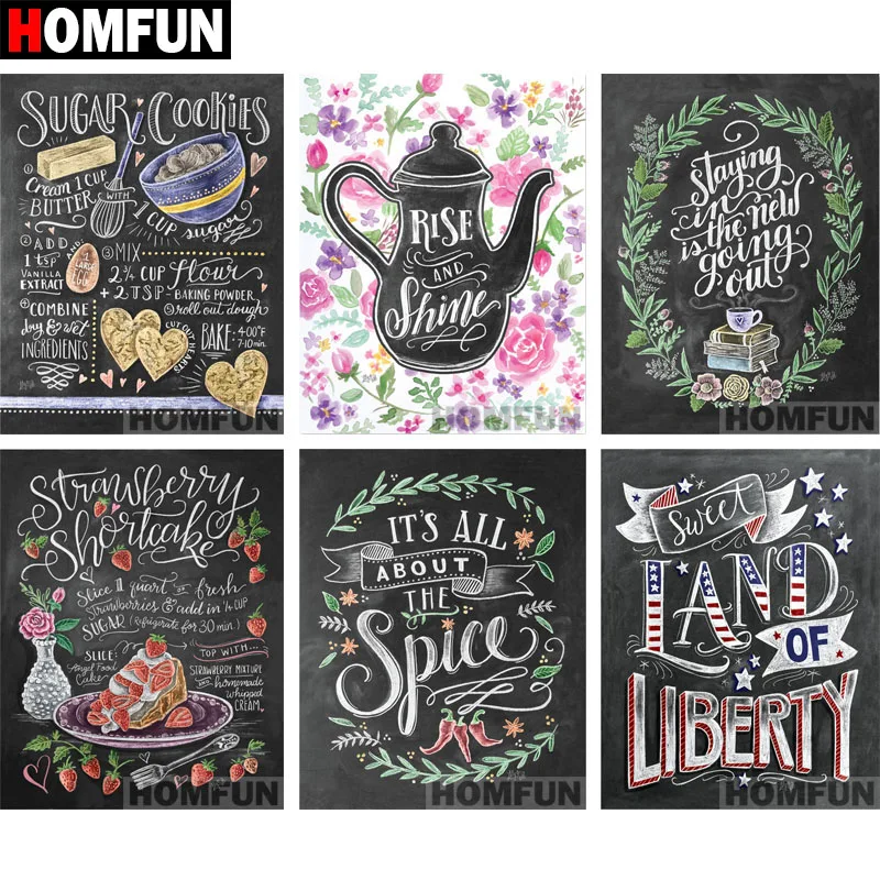 HOMFUN Full Square/Round 5D DIY Diamond Embroidery "Blackboard text" Diamond Painting Cross Stitch 5D Decor gift A06835
HOMFUN Full Square/Round 5D DIY Diamond Embroidery "Blackboard text" Diamond Painting Cross Stitch 5D Decor gift A06835