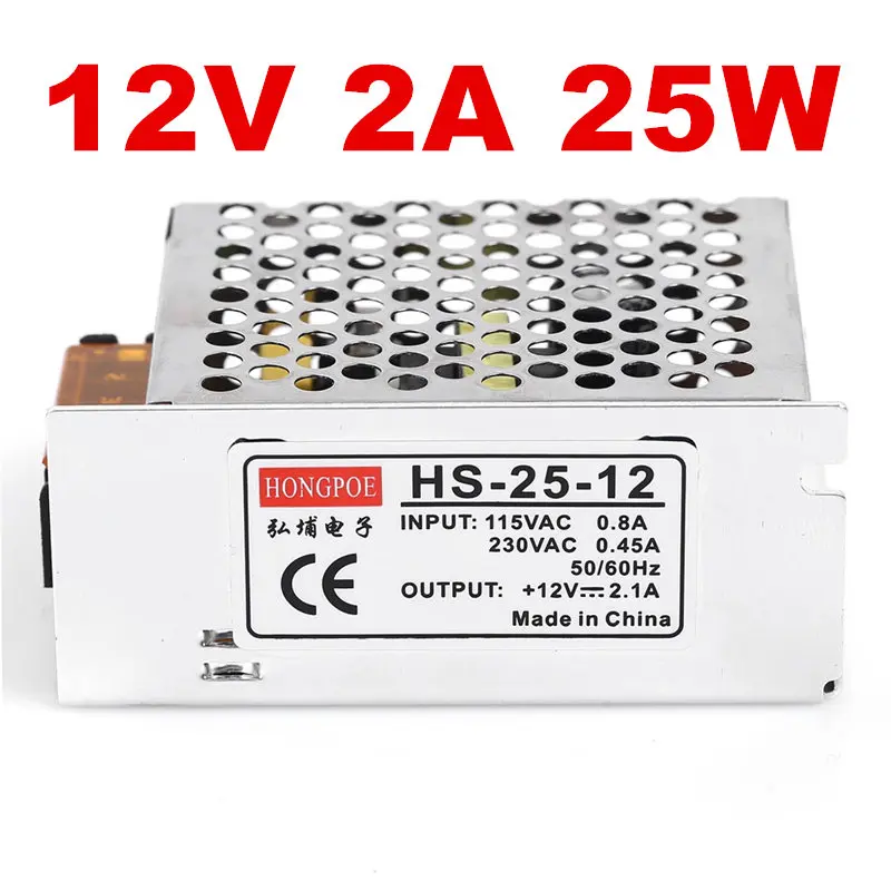 100PCS 12V 2A 25W Switching Power Supply Driver for LED Strip AC 100-240V Input to DC 12V free shipping
100PCS 12V 2A 25W Switching Power Supply Driver for LED Strip AC 100-240V Input to DC 12V free shipping
