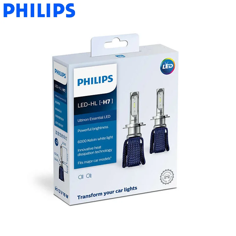 Philips LED H4 H7 H8 H11 H16 9005 9006 9012 HB3 HB4 H1R2 Ultinon Essential LED Car 6000K White Light Auto Headlight Fog Lamps 2X
Philips LED H4 H7 H8 H11 H16 9005 9006 9012 HB3 HB4 H1R2 Ultinon Essential LED Car 6000K White Light Auto Headlight Fog Lamps 2X