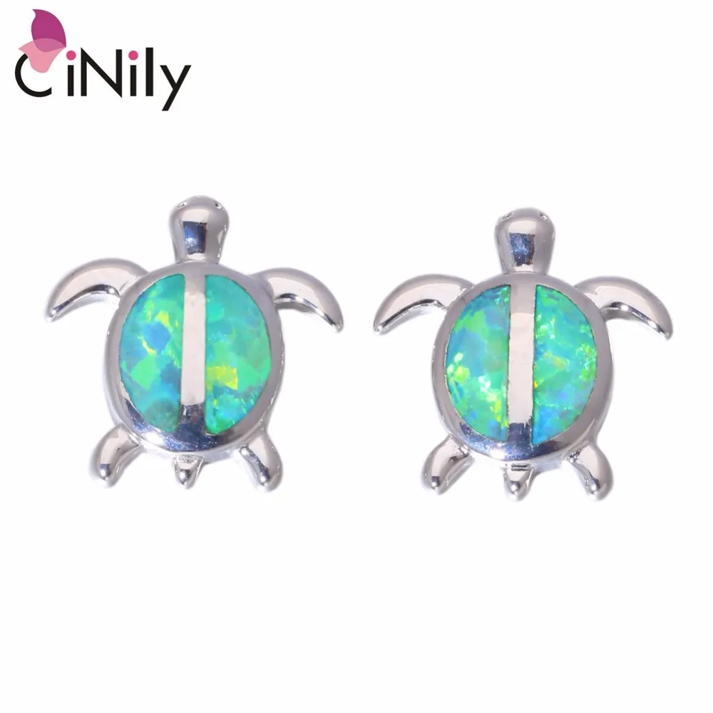 CiNily Created Green Blue Fire Opal Silver Plated Wholesale Tortoise for Women Jewelry Christmas Gift Stud Earrings OH4404-05
CiNily Created Green Blue Fire Opal Silver Plated Wholesale Tortoise for Women Jewelry Christmas Gift Stud Earrings OH4404-05