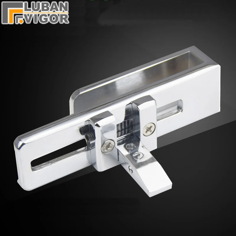 Us 10 56 12 Off Frameless Shower Room Sliding Door Lock Bolt Doorstop For Glass Thick 6 8mm Or Screen Partition Door Glass Hardware In Locks From