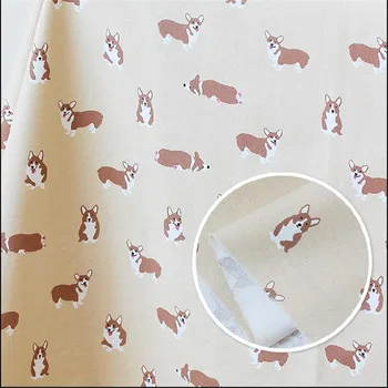 Milk tea color corgi cloth cotton canvas hand-made DIY home pillow clothing fabrics
Milk tea color corgi cloth cotton canvas hand-made DIY home pillow clothing fabrics