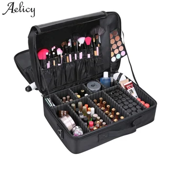Aelicy 3 Layers Waterproof Makeup Bag Oxford New Women Travel Cosmetic Bag Organizer Case Large Capacity Solid Wash Toiletry Bag
Aelicy 3 Layers Waterproof Makeup Bag Oxford New Women Travel Cosmetic Bag Organizer Case Large Capacity Solid Wash Toiletry Bag