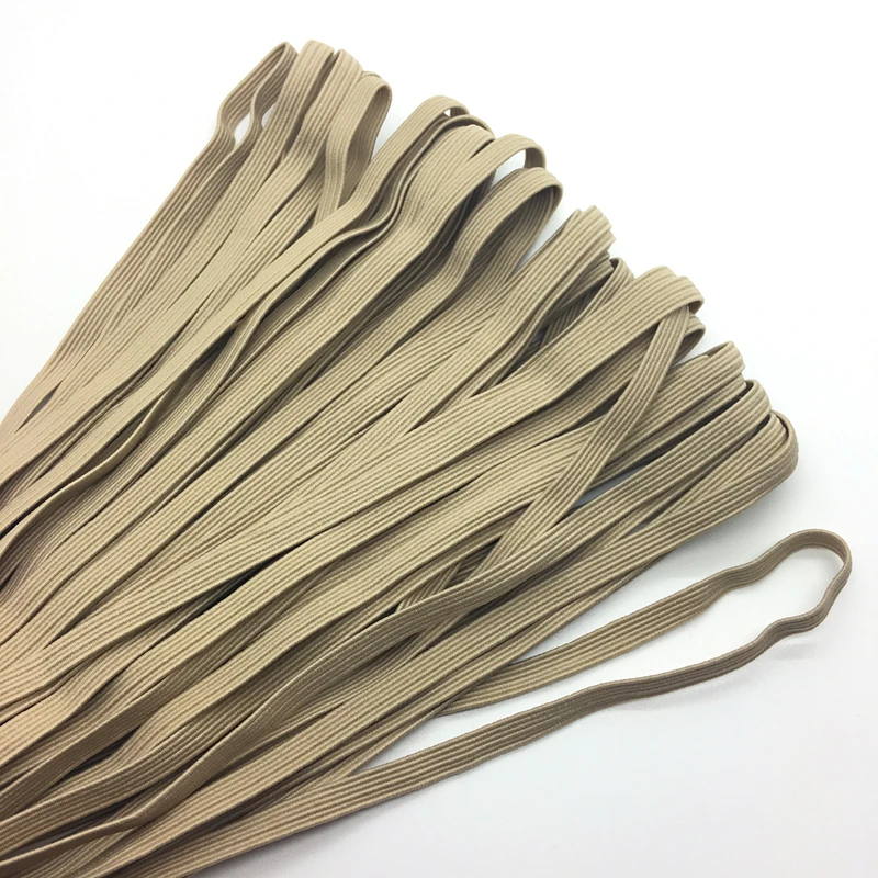 5yards/lot 1/4" 6mm Khaki Multirole Thickening Satin Elastic Band Trim Sewing Spandex Lace Trim
5yards/lot 1/4" 6mm Khaki Multirole Thickening Satin Elastic Band Trim Sewing Spandex Lace Trim