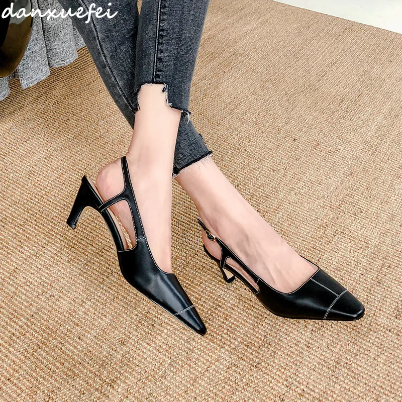 3 Color women's genuine leather slingback high heel pumps elegant ladies square toe evening summer sandalias high quality shoes
3 Color women's genuine leather slingback high heel pumps elegant ladies square toe evening summer sandalias high quality shoes