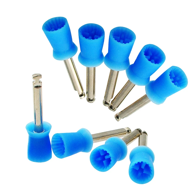 100 PCS/Pack Professional Dental Polishing Polish Prophy Cup Brush 4 Webbed Blue Color Latch Type
100 PCS/Pack Professional Dental Polishing Polish Prophy Cup Brush 4 Webbed Blue Color Latch Type
