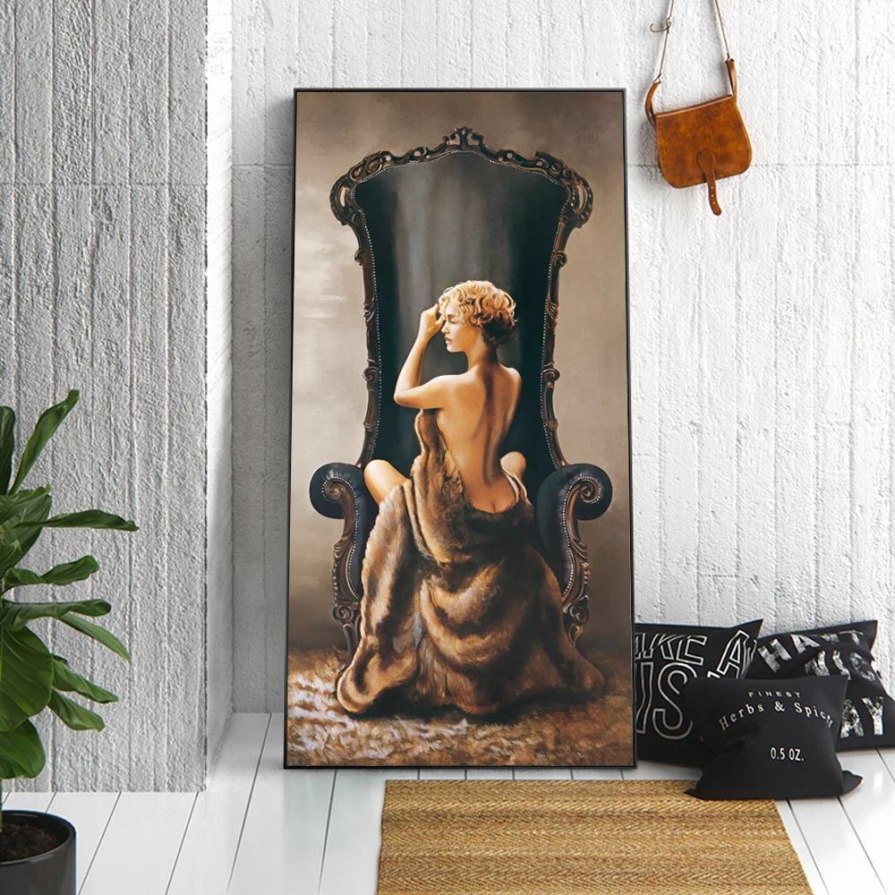 Large Size Canvas Wall Art Prints Nude Lady Oil Painting Feeling Picture Printed On Canvas For Home wall mural Decor Cuadros
Large Size Canvas Wall Art Prints Nude Lady Oil Painting Feeling Picture Printed On Canvas For Home wall mural Decor Cuadros