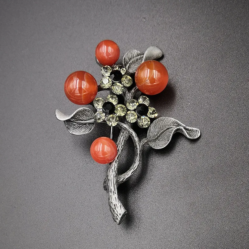 Prom Fans Brooch Elegant Plant Tree Natural Stone Brooches Pins Popular Gift Present for Lovers Friends
Prom Fans Brooch Elegant Plant Tree Natural Stone Brooches Pins Popular Gift Present for Lovers Friends