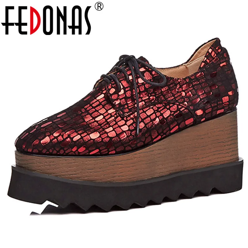 FEDONAS Classic Rome Fashion Round Toe Platform Wedges Women Pumps Spring New Kid Suede Lace Up Casual Basic Office Shoes Woman
FEDONAS Classic Rome Fashion Round Toe Platform Wedges Women Pumps Spring New Kid Suede Lace Up Casual Basic Office Shoes Woman