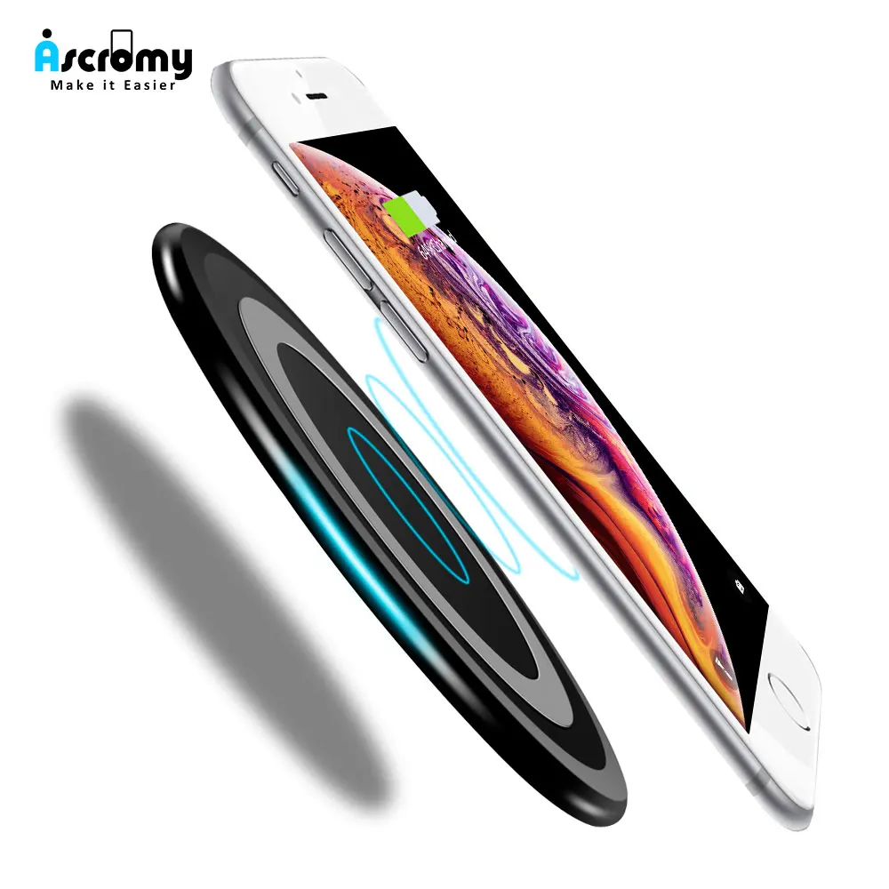 Ascromy For iPhone 8 Plus QI Fast Wireless Charger Pad Stand For Apple iPhone XS Max X XR 8plus 7.5W Cordless Induction Charging
Ascromy For iPhone 8 Plus QI Fast Wireless Charger Pad Stand For Apple iPhone XS Max X XR 8plus 7.5W Cordless Induction Charging