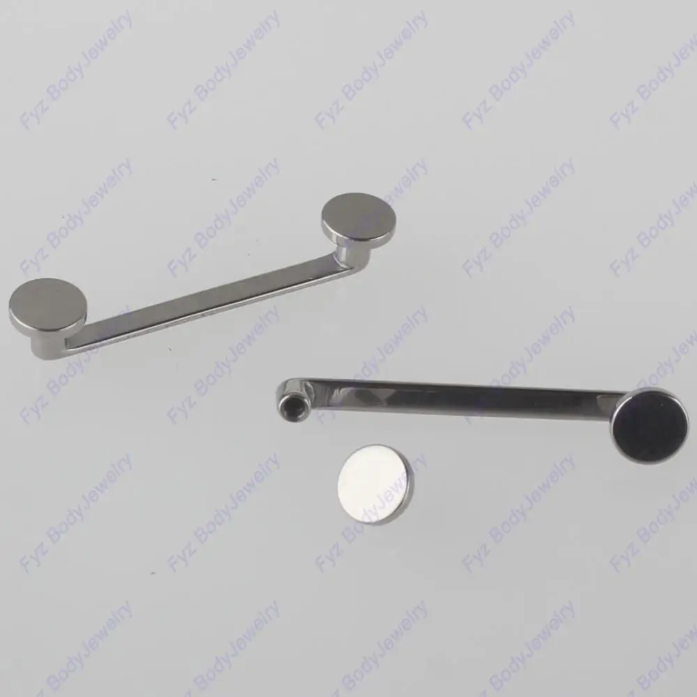 G23 Titanium Flat Disc Design Internally Threaded 90 Degree Surface Barbell Surface Piercing Body Jewelry
G23 Titanium Flat Disc Design Internally Threaded 90 Degree Surface Barbell Surface Piercing Body Jewelry