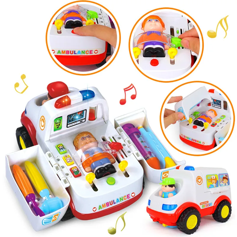 HOLA 836 Ambulance Doctor Vehicle Set 2-in-1 Baby Toys Pretend Doctor Set & Medical Kit Inside Bump & Go Toy Car with Lights
HOLA 836 Ambulance Doctor Vehicle Set 2-in-1 Baby Toys Pretend Doctor Set & Medical Kit Inside Bump & Go Toy Car with Lights