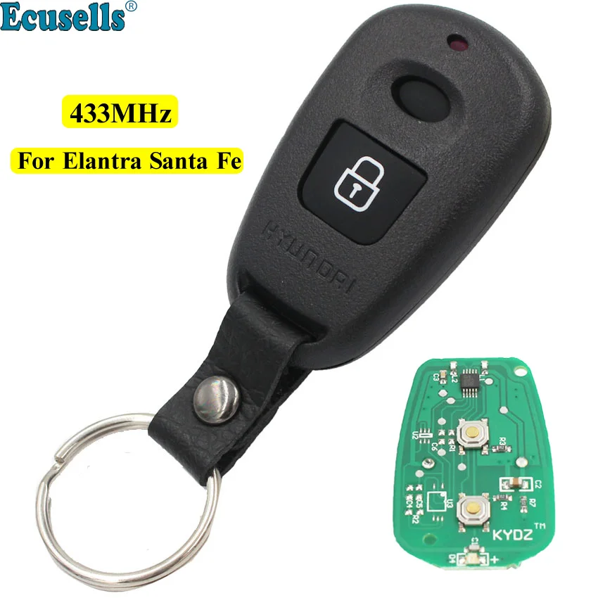 Remote Car Key Control Fob 2 Button 433Mhz for Hyundai Old Elantra Santa Fe 2001 2002 2003
Remote Car Key Control Fob 2 Button 433Mhz for Hyundai Old Elantra Santa Fe 2001 2002 2003