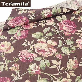 Teramila 100% Cotton Patchwrok Twill Sewing Material Brown Floral Scrapbooking Textile Fabric Meter Tissu Coton Quilting Tecido
Teramila 100% Cotton Patchwrok Twill Sewing Material Brown Floral Scrapbooking Textile Fabric Meter Tissu Coton Quilting Tecido