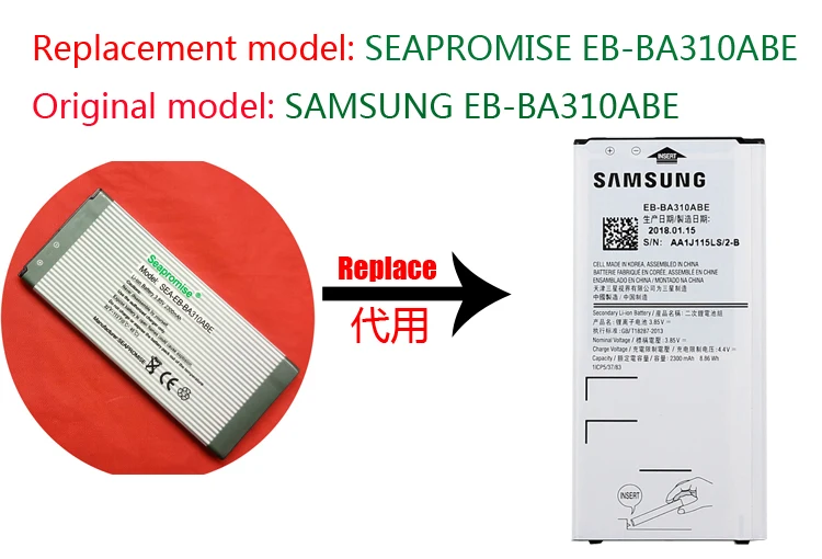 freeshipping retail battery EB-BA310ABE for SAMSUNG Galaxy A3 2016 Edition A310 A310F A310M A310Y A310F/DS DUOS
freeshipping retail battery EB-BA310ABE for SAMSUNG Galaxy A3 2016 Edition A310 A310F A310M A310Y A310F/DS DUOS