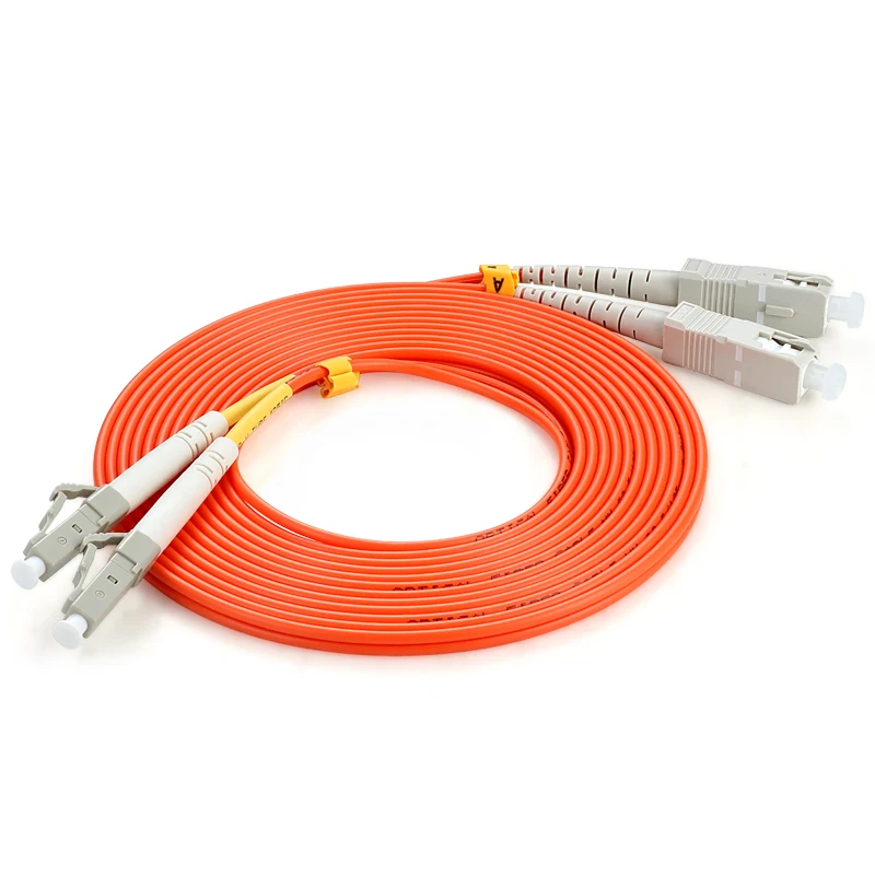 

Multimode Optical Fiber jumper Patch Cord SC/UPC to LC/UPC OM2 Duplex Fibre Channel Cable 50/125um 3.0mm 3M lc-sc connector