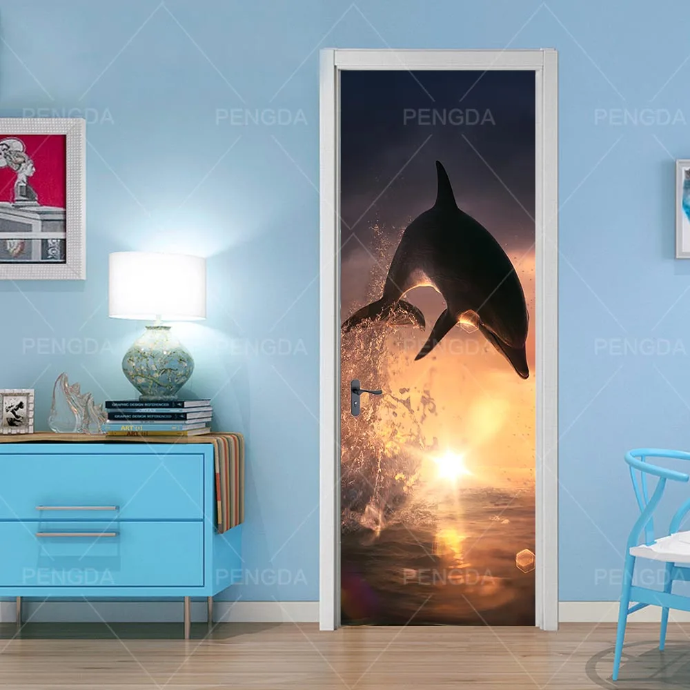 Sticker On The Door Self Adhesive Wallpaper Diy Print Dolphin Landscape Art Picture Home Decor Mural Wardrobe Renovation Decal
Sticker On The Door Self Adhesive Wallpaper Diy Print Dolphin Landscape Art Picture Home Decor Mural Wardrobe Renovation Decal