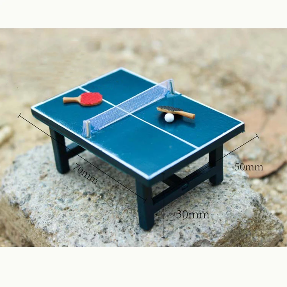 1/12 Dollhouse Miniature Accessories Mini Table Tennis Table Simulation Racket Model Toys for Doll House Decoration
1/12 Dollhouse Miniature Accessories Mini Table Tennis Table Simulation Racket Model Toys for Doll House Decoration