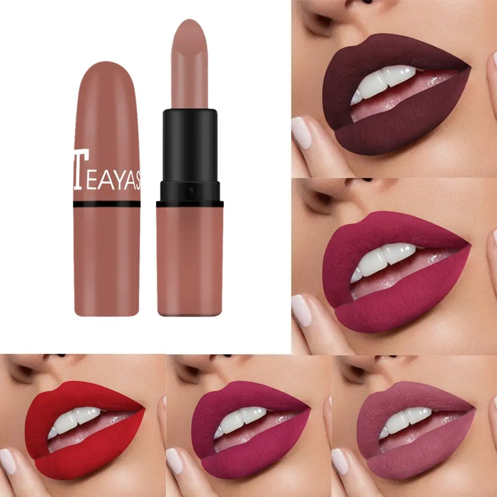 Matte Lipstick Velvet Charming Lip Red Bullet Shape Lipstick Portable Small Beautiful Moisturizing Lipstick
Matte Lipstick Velvet Charming Lip Red Bullet Shape Lipstick Portable Small Beautiful Moisturizing Lipstick
