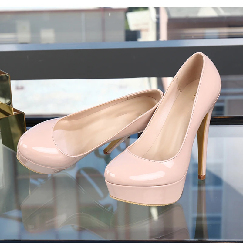 Patent leather Round Toe Stiletto Pumps Platform Slip On High Heel Lady Shoes Black Apricot Red Party Office Date Footwear
Patent leather Round Toe Stiletto Pumps Platform Slip On High Heel Lady Shoes Black Apricot Red Party Office Date Footwear