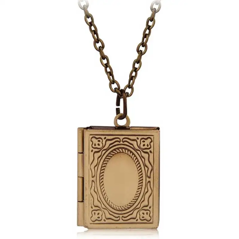 Vintage Style Delicate Imitation Book Locket Necklace Secret Hiding Place Photo Locket Librarian Necklace Jewelry Photos Box
Vintage Style Delicate Imitation Book Locket Necklace Secret Hiding Place Photo Locket Librarian Necklace Jewelry Photos Box