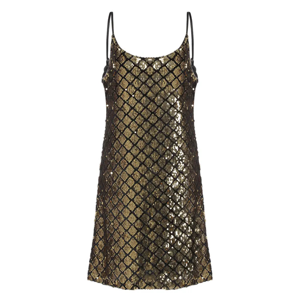 Sexy Sequins Party Dress Sleeveless Spaghetti Strap Backless Club Bodycon Dress Vestidos Golden Plaid Dress Slip Dresses
Sexy Sequins Party Dress Sleeveless Spaghetti Strap Backless Club Bodycon Dress Vestidos Golden Plaid Dress Slip Dresses